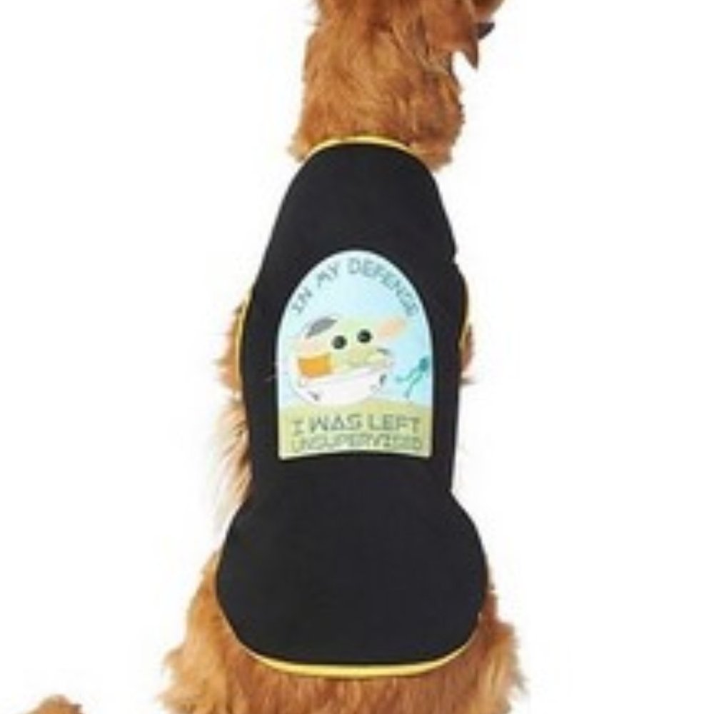 STAR WARS THE MANDALORIAN GROGU "Left Unsupervised" Dog & Cat T-Shirt